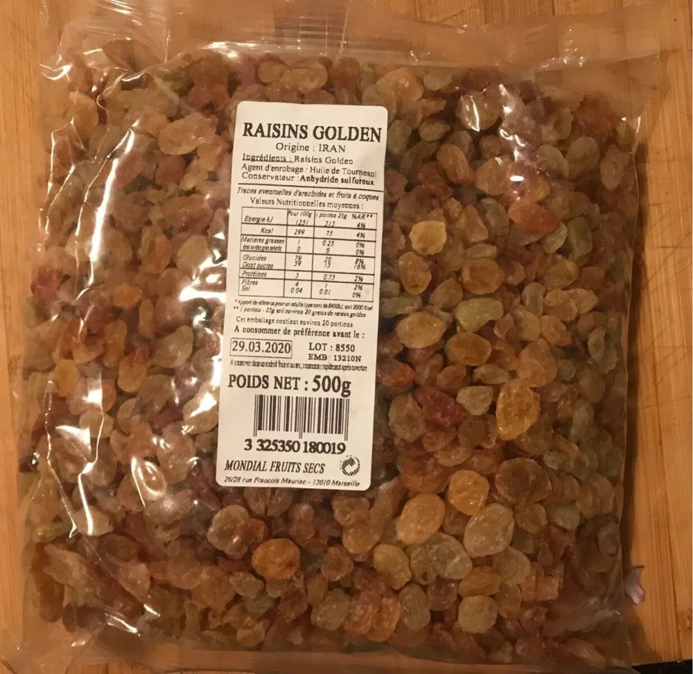 Raisins Golden