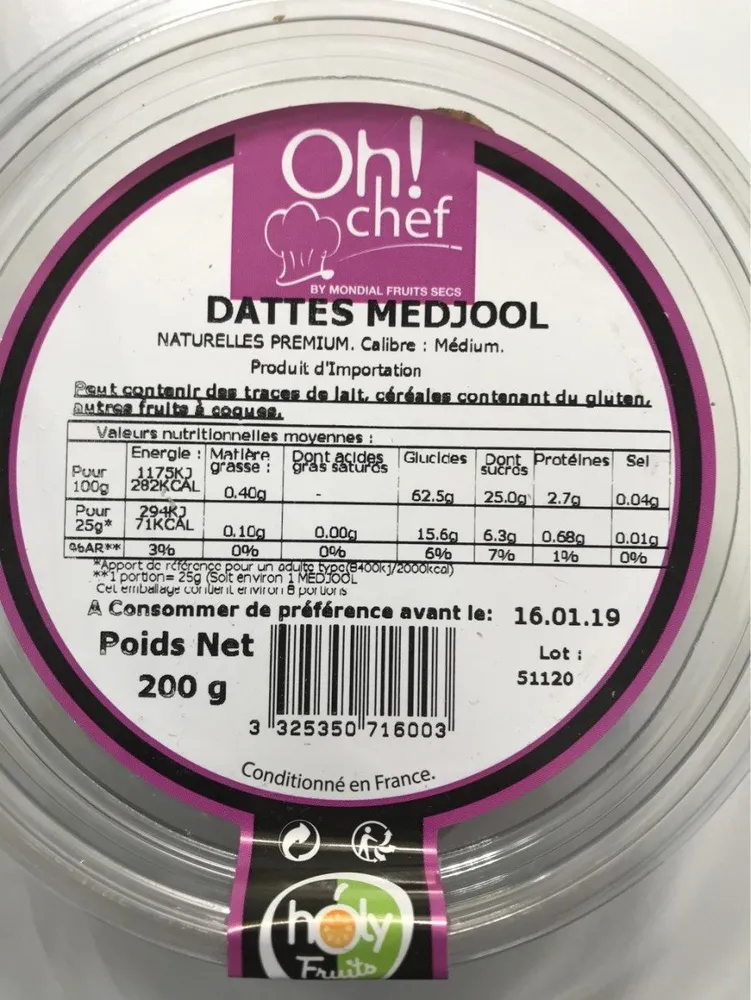 Dattes medjool
