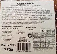 Assortiment de fruits secs et déshydratés