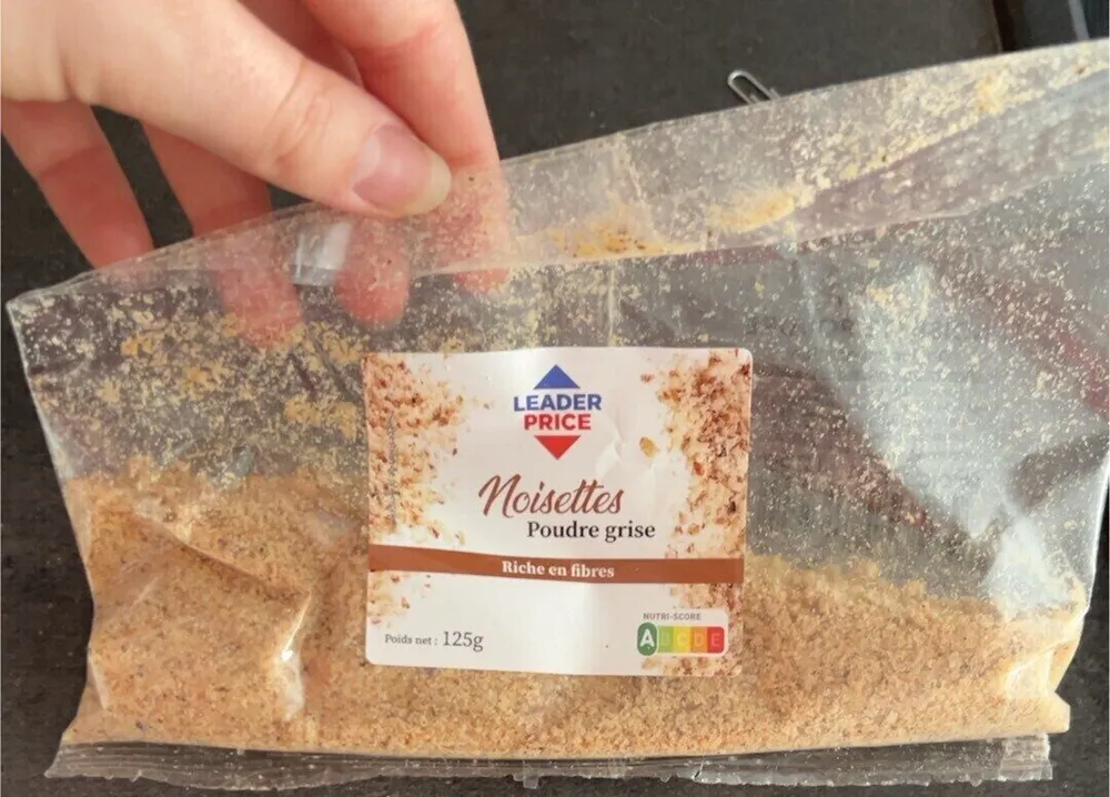 Noisettes poudre grise