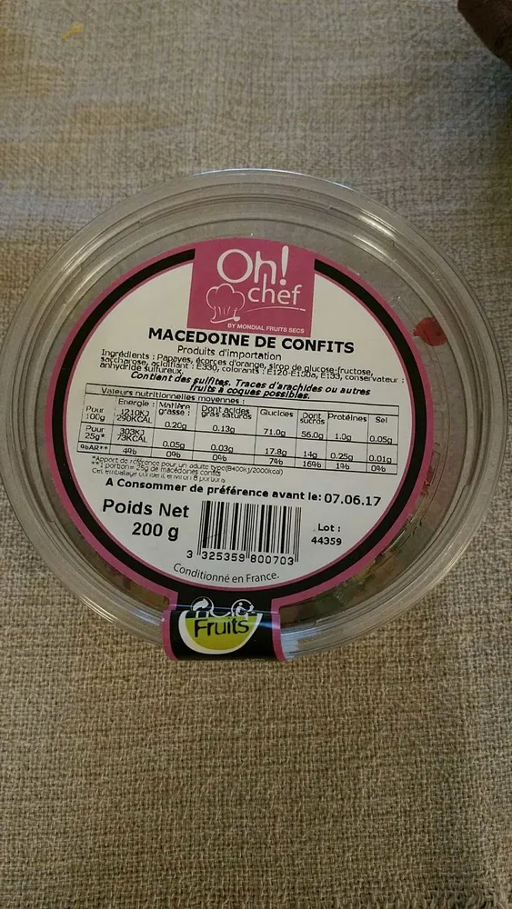Macédoine de confits