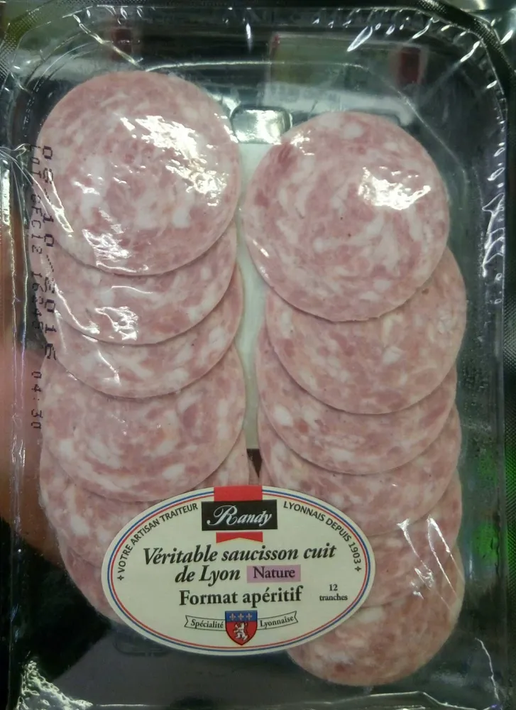 Véritable saucisson cuit de Lyon nature