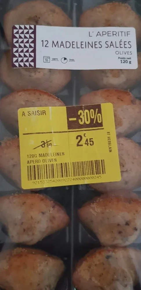 Madeleine salées