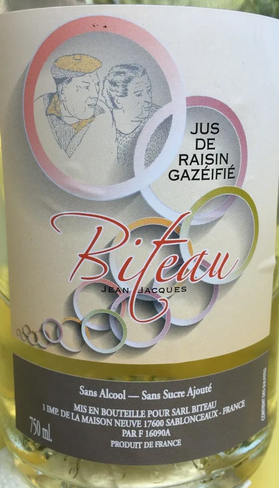 Jus de raisin gazeifie