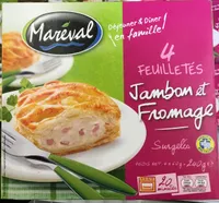4 feuilletés Jambon et Fromage surgelés