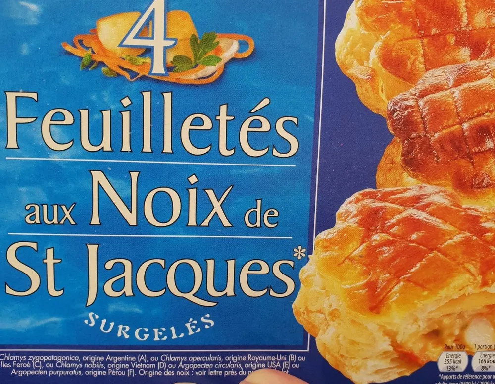 Feuilletés aux noix de st jacques