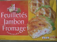 4 Feuilletés Jambon Fromage, Surgelés
