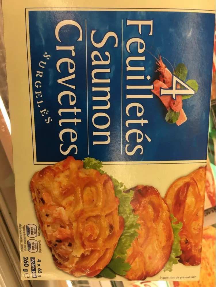 Feuilletes saumon crevette