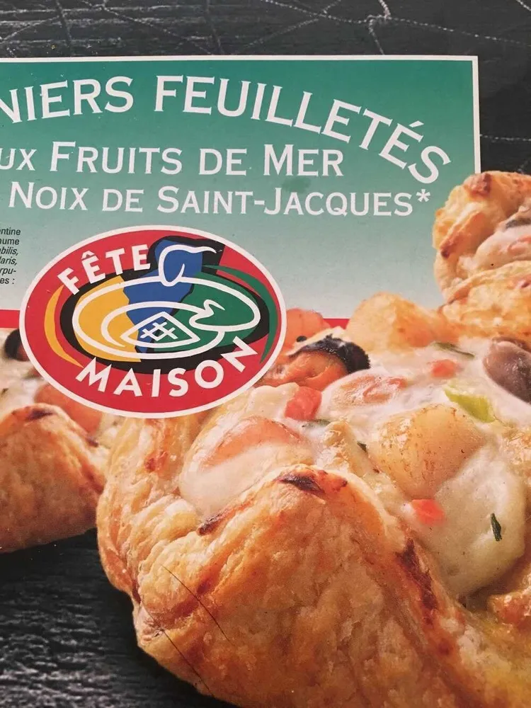 Panier feuilletée aux fruits de mer