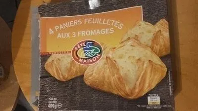 4 paniers feuilletės aux 3 fromages