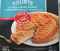 Tourte aux noix de saint-jacques et crevettes
