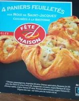 Paniers feuilletés noix St Jacques