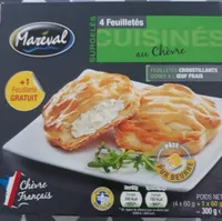 4 feuilletés cuisinés au chèvre