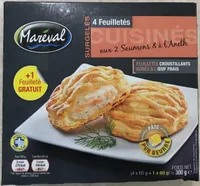 Feuilleté croustillant aux 2 saumons et a l'aneth