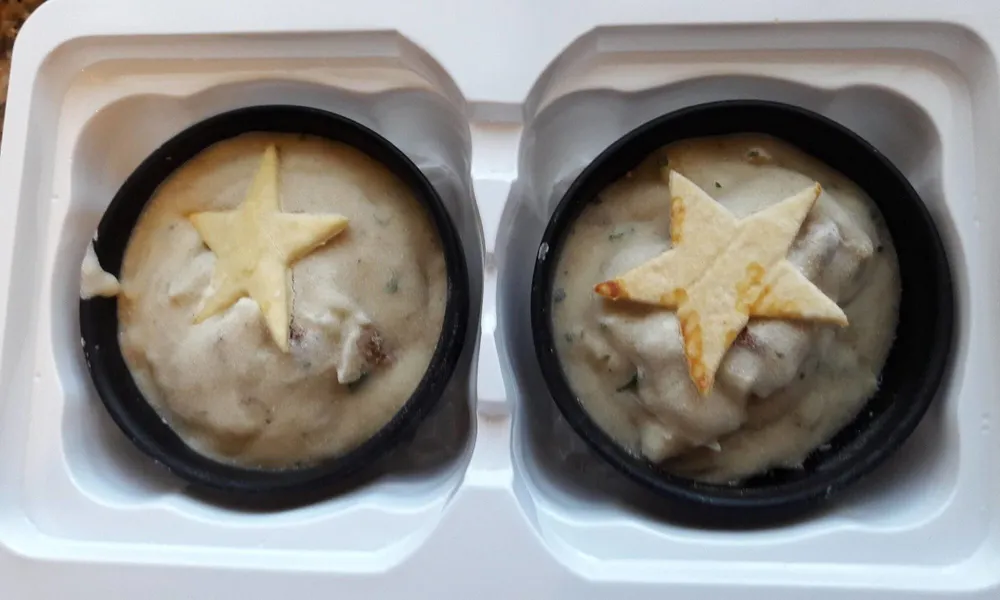 cassolette cuisinee au St Jacques et Cèpes
