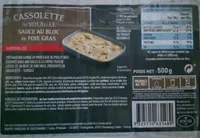 Cassolette de volaille sauce au bloc de foie gras
