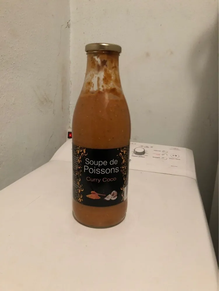 Soupe de poissons curry coco