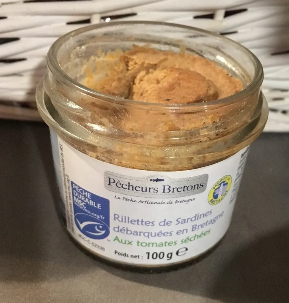 Rillettes de sardines aux tomates séchées