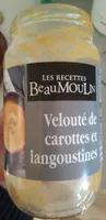 Velouté de carottes et langoustines