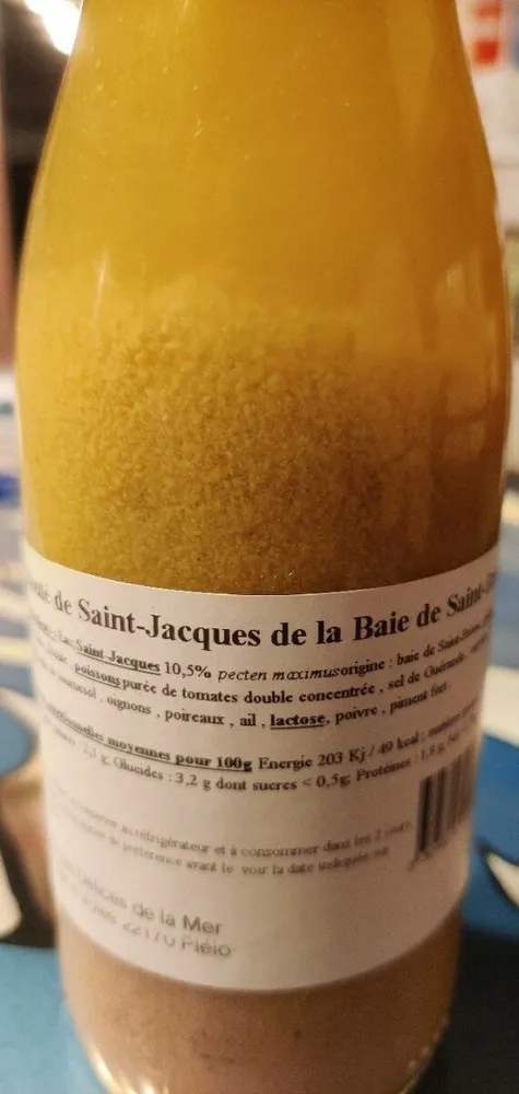 Velouté de saint jacques de la baie de Saint-Brieuc