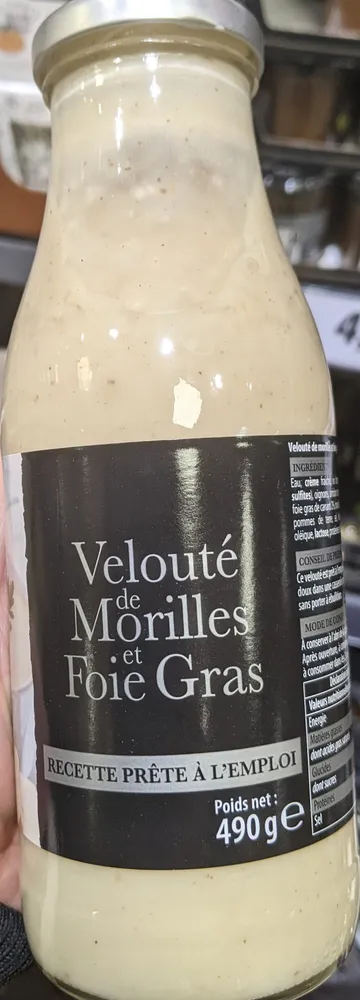 Velouté de morilles et foie gras