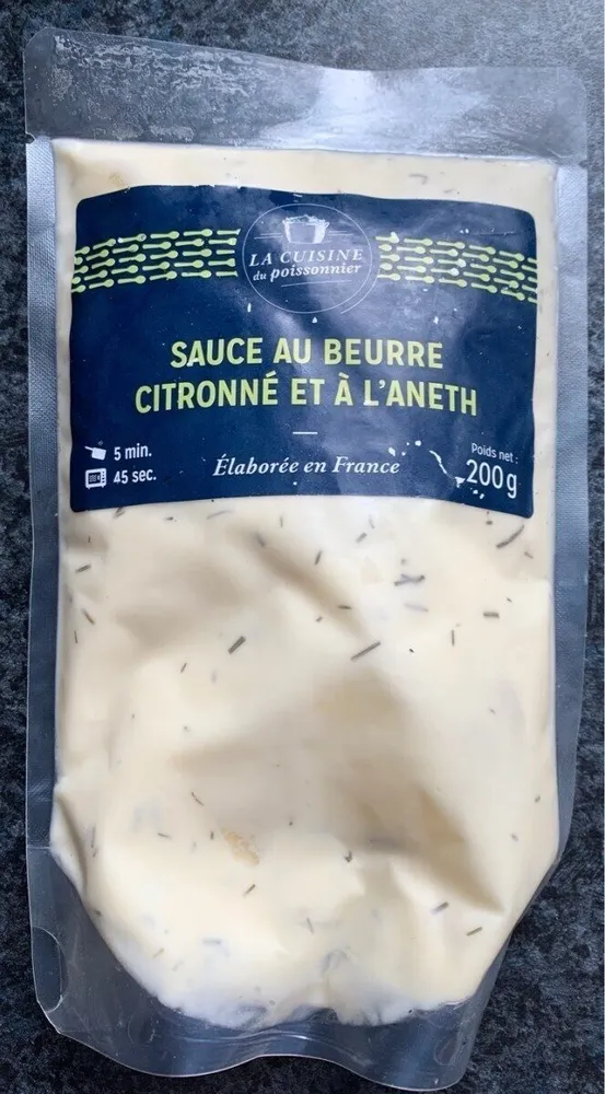 Sauce au beurre citronné et à l'aneth