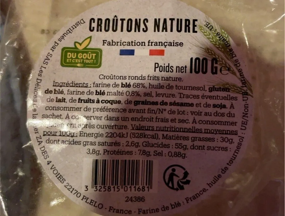 Croûtons nature