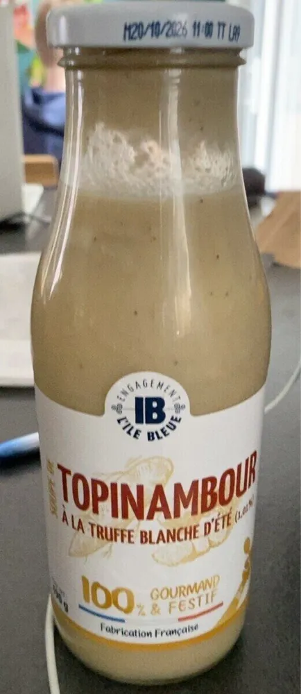 SOUPE DE TOPINAMBOUR À LA TRUFFE BLANCHE D'ÉTÉ