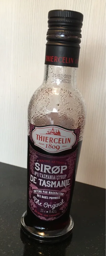 Sirop de Tasmanie de baies poivrees