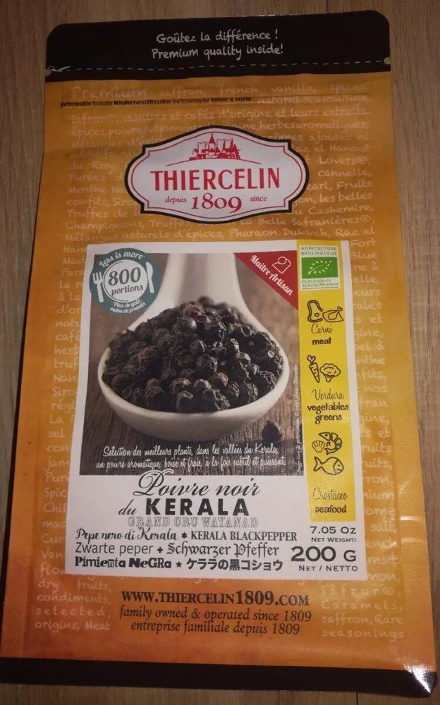 Poivre noir du Kerala