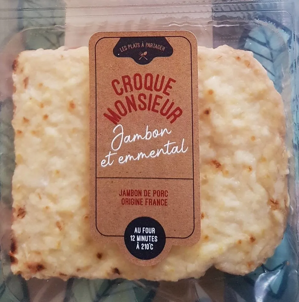 Croque monsieur  jambon emmental