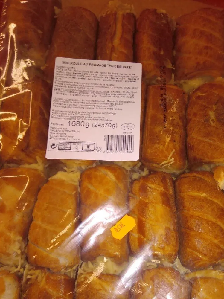 Mini roulés au fromage