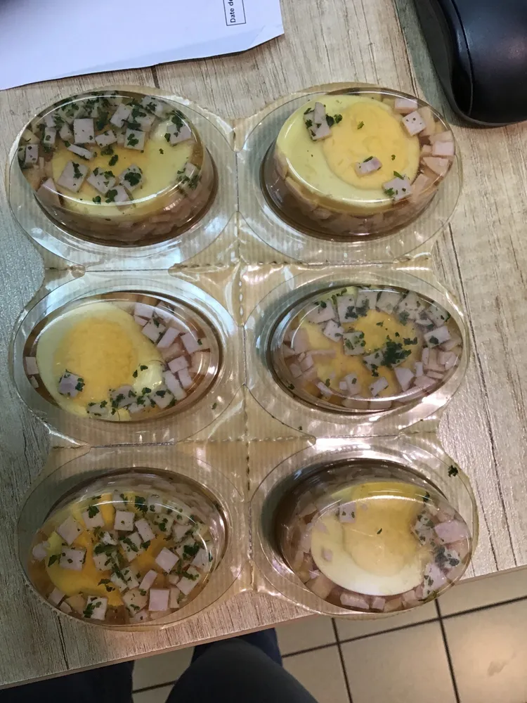 Aspic oeuf jambon cube