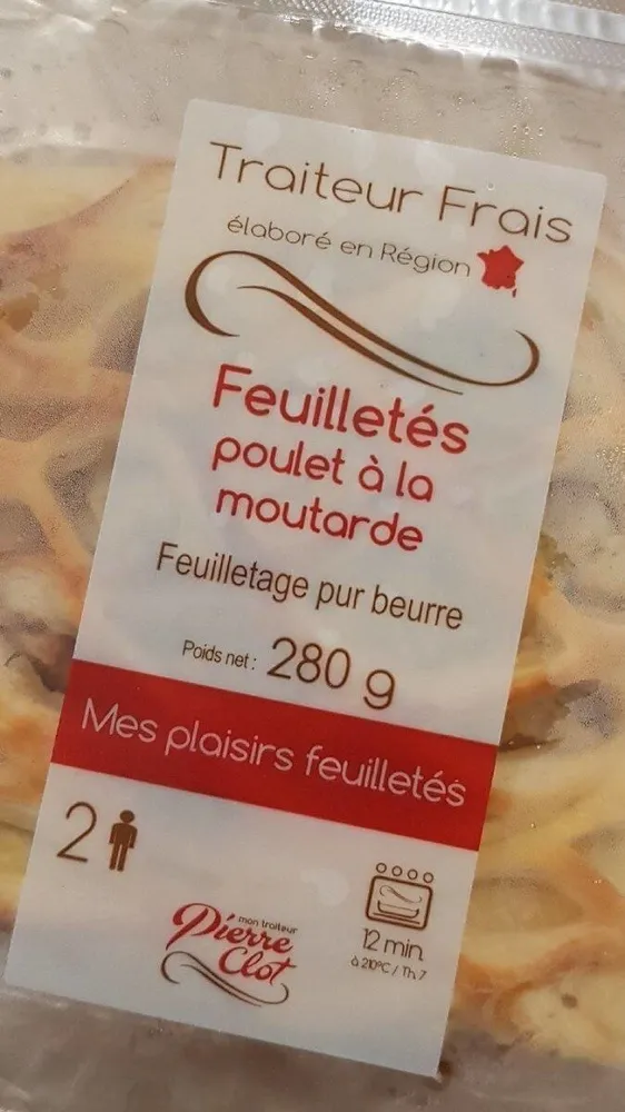 Feuilleté poulet moutarde