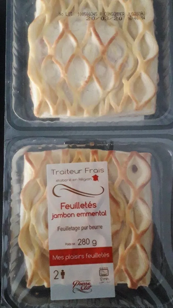 Feuilleté jambon emmental
