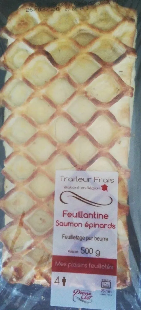 Feuillantines saumon épinards
