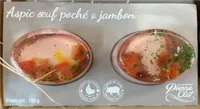 Aspic œuf poché jambon x 2