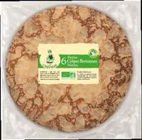 6 Petites Crêpes Bretonnes Nature Biologiques en sachet