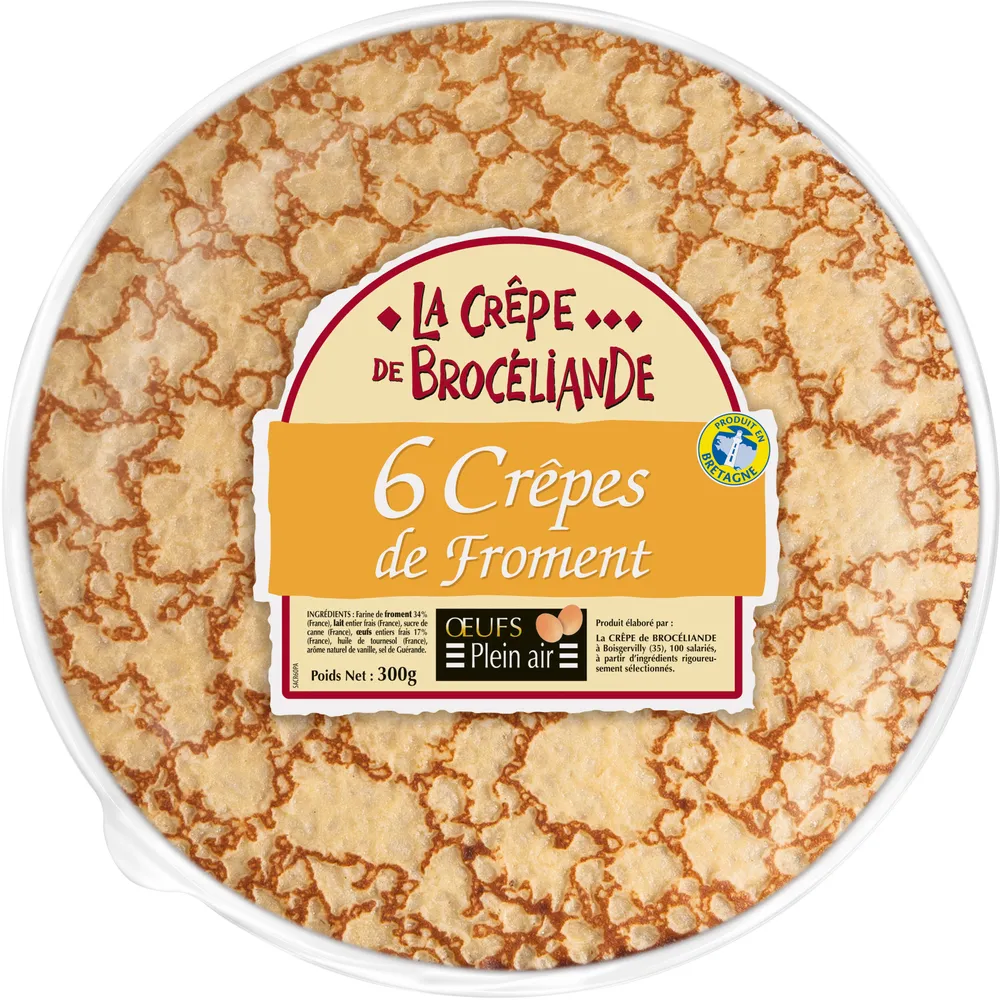 Crêpes de Froment aux Oeufs de Plein Air x 6