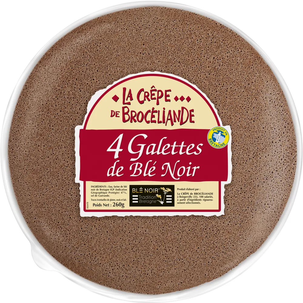 4 Galettes de Blé Noir Tradition Bretagne en sachet