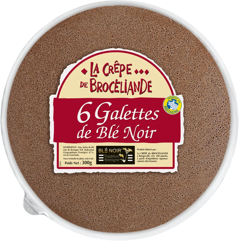 6 Galettes de Blé Noir Tradition Bretagne en barquette