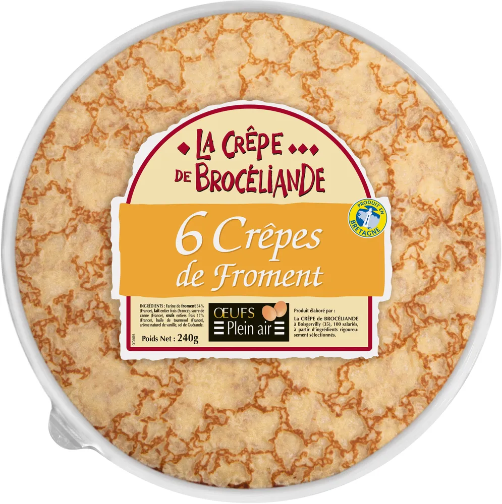 6 Crêpes de Froment aux Oeufs