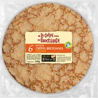 6 Petites Crêpes Bretonnes Vanille aux Oeufs de Plein Air en sachet