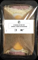 2 Galettes Jambon, Œufs et Emmental