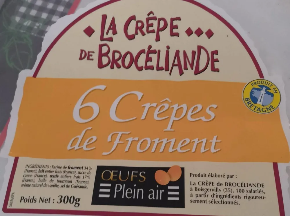 6 crêpes de froments