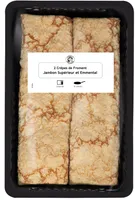 2 Crêpes de Froment Roulées Jambon Supérieur et Emmental