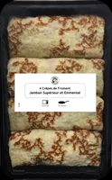 4 Crêpes de Froment Roulées Jambon Supérieur et Emmental