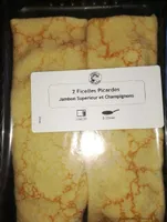 2 ficelles picardes jambon supérieur et champignons