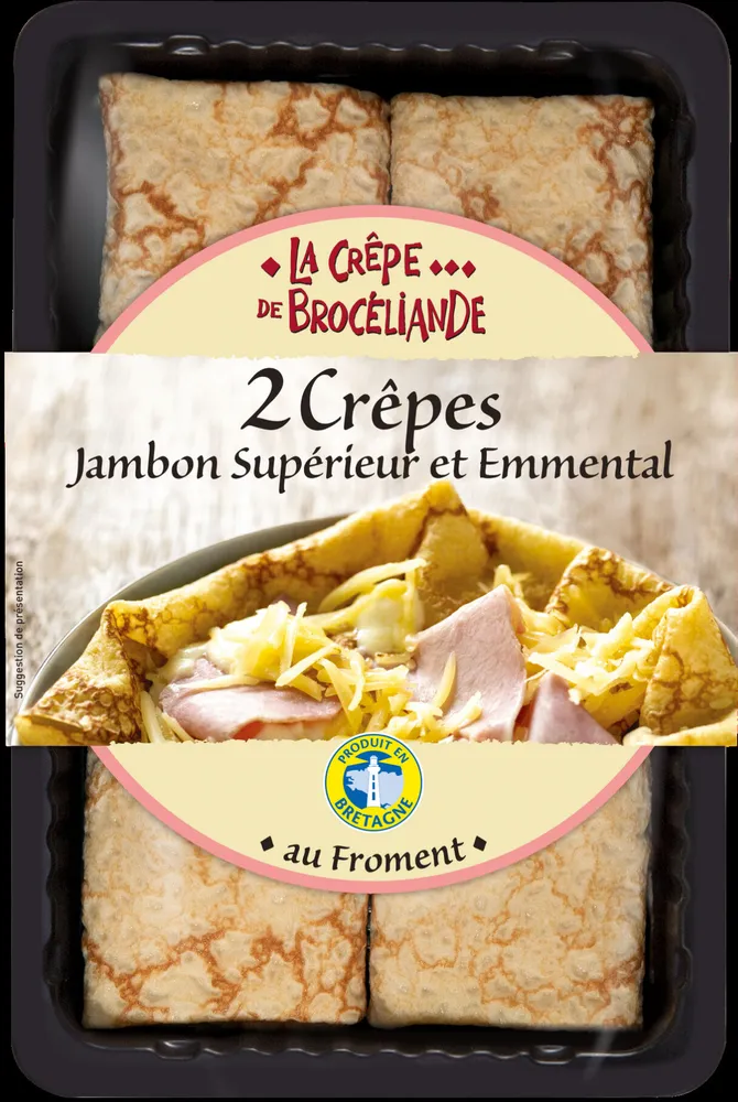 2 Crêpes Jambon Supérieur et Emmental