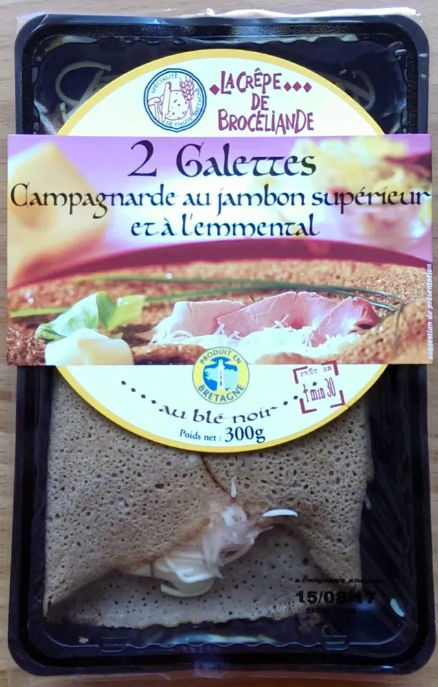 Galettes Campagnarde au jambon supérieur et à l'emmental